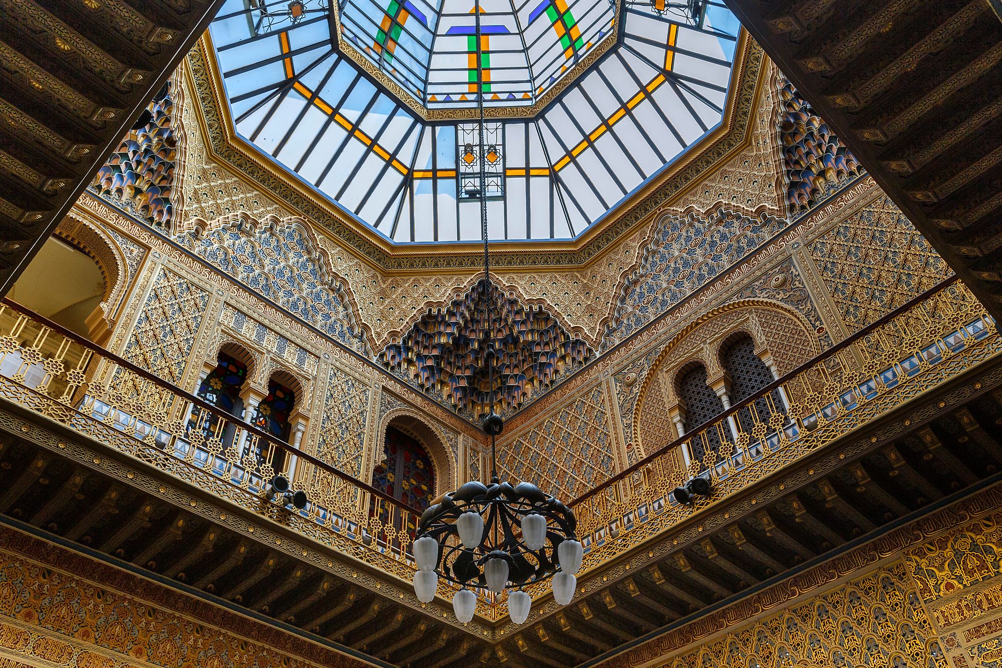 The ornate interior of the Real Casino de Murcia, one of the key cultural stops on a guided city tour of Murcia.